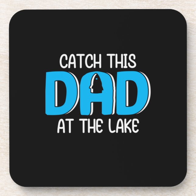 Daddy Gift This Dad At The Lake Coaster (Front)