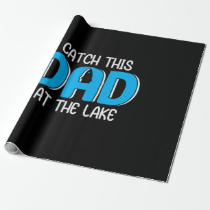 Daddy Gift This Dad At The Lake Wrapping Paper