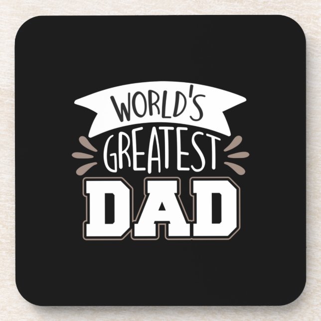 Daddy Gift World's Greatest Dad Coaster (Front)