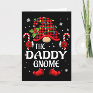 Daddy Gnome Matching Christmas Pjs For Family Card