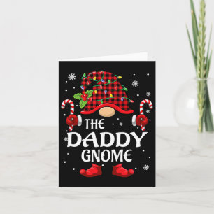 Daddy Gnome Matching Christmas Pjs For Family Card