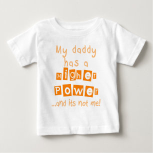 Daddy Has A Higher Power Infant LS Shirt - Orange