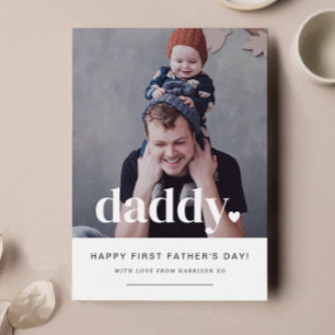 Daddy Heart - First Father's Day Photo Card