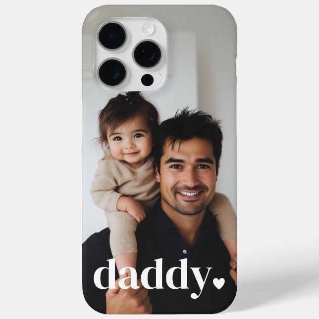 Daddy Heart - First Father's Day Photo  Case-Mate iPhone Case (Back)
