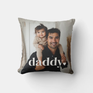 Daddy Heart - First Father's Day Photo Cushion
