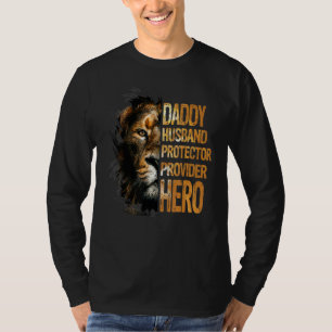 Daddy Husband Protector Provider Hero Fathers Day T-Shirt
