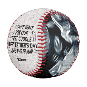 Daddy I Can't wait for our first cuddle Father's Baseball