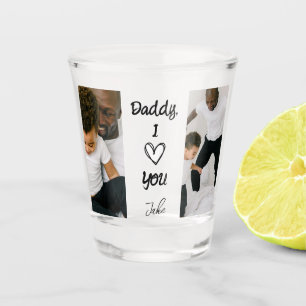 Daddy, I Love You   Personalised Photos Shot Glass