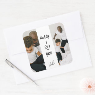 Daddy, I Love You Personalised Photos Sticker