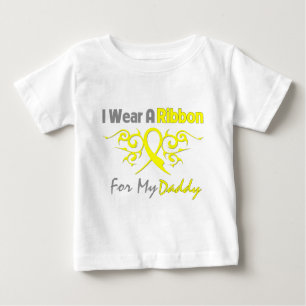 Daddy - I Wear A Yellow Ribbon Military Support Baby T-Shirt