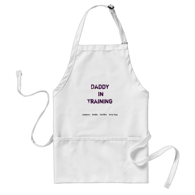 Daddy In Training Baby supply apron (Front)