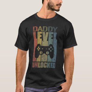 Daddy Level Unlocked Soon To Be Dad Pregnancy Anno T-Shirt