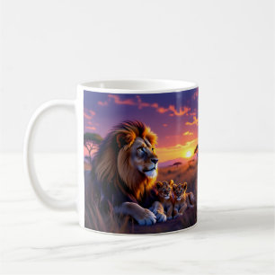 Daddy Lion's Sunset Pride Coffee Cup