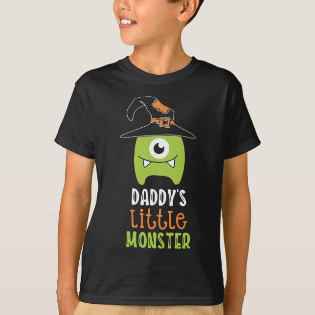 Daddy Little Monster Black T-Shirt (Front)