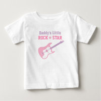 Daddy Little Rock Star Pink Guitar For Baby Girls