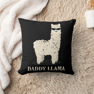 Daddy Llama Alpaca Funny Animal Lover Cushion