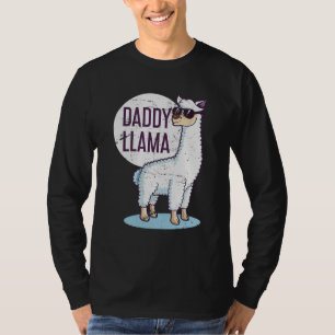 Daddy Llama Funny Dad Gift Father's Day T-Shirt
