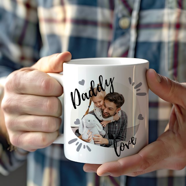 Daddy Love | Cute Photo Father's Day Coffee Mug (Creator Uploaded)