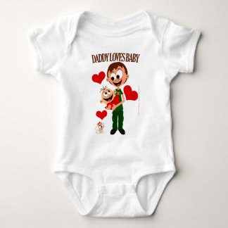 Daddy Loves Baby - Baby Bodies 01 - White Bodysuit