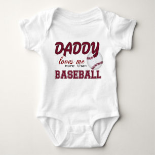 Daddy loves me more than soccer baby bodysuit