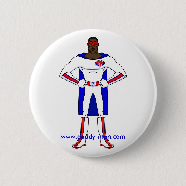 Daddy-Man'sButton 6 Cm Round Badge (Front)