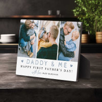 'Daddy & Me' 1st Father's Day 3 x Photo Collage