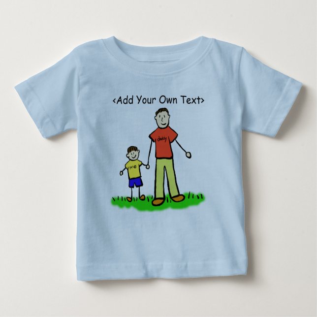 Daddy & Me Little Boy Shirt Brunette (Both Sides) (Front)