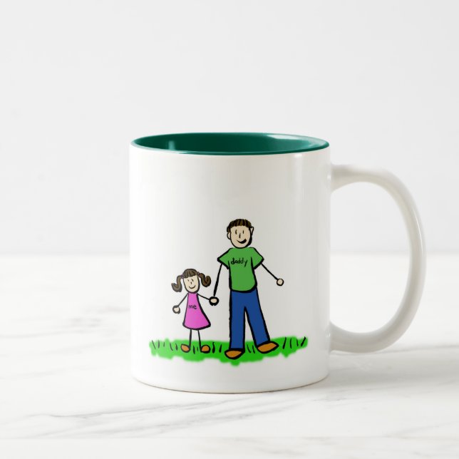 Daddy & Me Mug (Brunette with No Title) (Right)