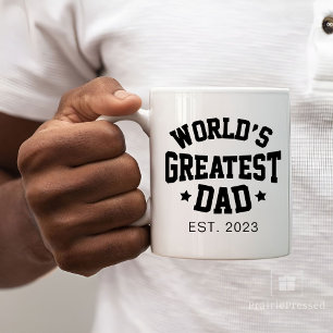 Daddy   Modern Father's Day Greatest Father Coffee Mug
