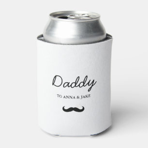 Daddy Modern Father's Day Moustache Can Cooler