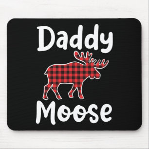 Daddy Moose Matching Family Merry Xmas In July Men Mouse Pad