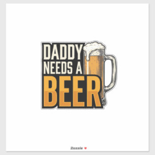 Daddy Needs a Beer Vintage Engraving Shirt Design_