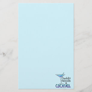 DADDY Needs a Cocktail Stationery