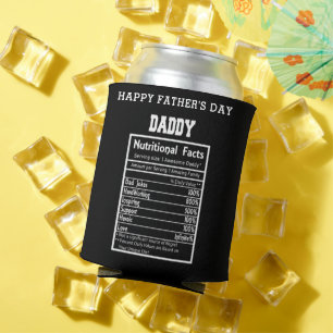 Daddy Nutritional Facts Father's Day Can Cooler