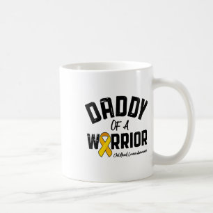 Daddy Of A Warrior Childhood Cancer Awareness Dad Coffee Mug