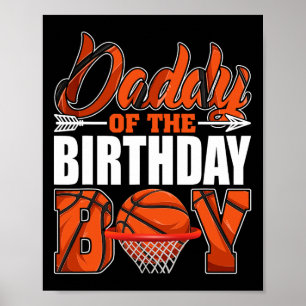 Daddy Of Birthday Boy Sketll Matching Family Party Poster