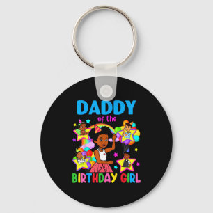 Daddy of birthday girl gracie birthday dolls girl key ring