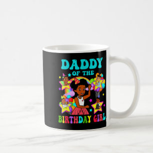 Daddy of birthday girl gracie pink doll family coffee mug