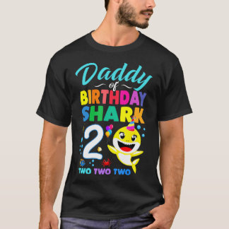 Daddy Of Birthday Shark 2nd Matching Oufit Party F T-Shirt