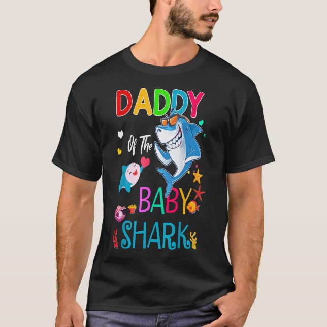 Daddy Of The Baby Shark Birthday Boy, Girl, Kids T-Shirt (Front)