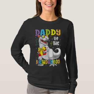 Daddy of The Birthday Boy Men Matching Trex Birthd T-Shirt