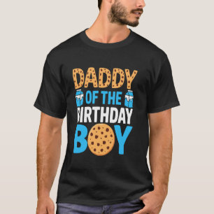 Daddy of the birthday boy Milk and Cookies 1st bir T-Shirt