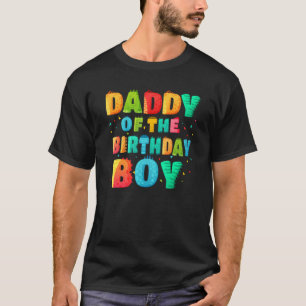 Daddy Of The Birthday Boy Rex Dinosaur Dad Papa T-Shirt