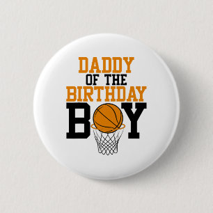 Daddy Of The Birthday Boy Sketll Family Birthday 6 Cm Round Badge