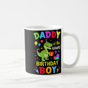 Daddy Of The Birthday Boy T-Rex Funny Dinosaur Boy Coffee Mug