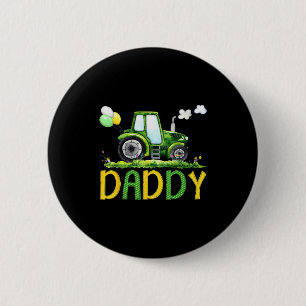 Daddy Of The Birthday Boy Tractor Farm Truck Match 6 Cm Round Badge