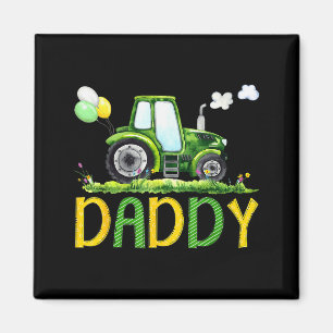 Daddy Of The Birthday Boy Tractor Farm Truck Match Magnet