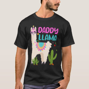 Daddy Of The Birthday Llama Girl Matching Family B T-Shirt