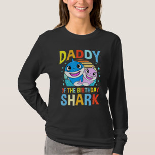 Daddy Of The Birthday Shark Dad Matching Family T-Shirt