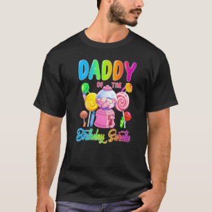 Daddy Of The Birthday Sweetie Candy Girl Matching T-Shirt
